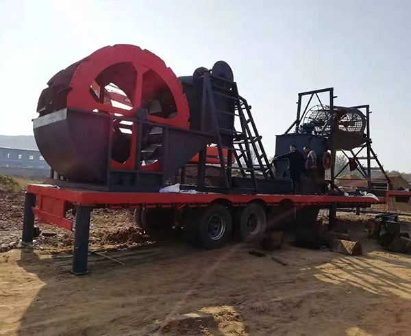 移动破碎洗砂生产线 移动破碎洗砂生产线